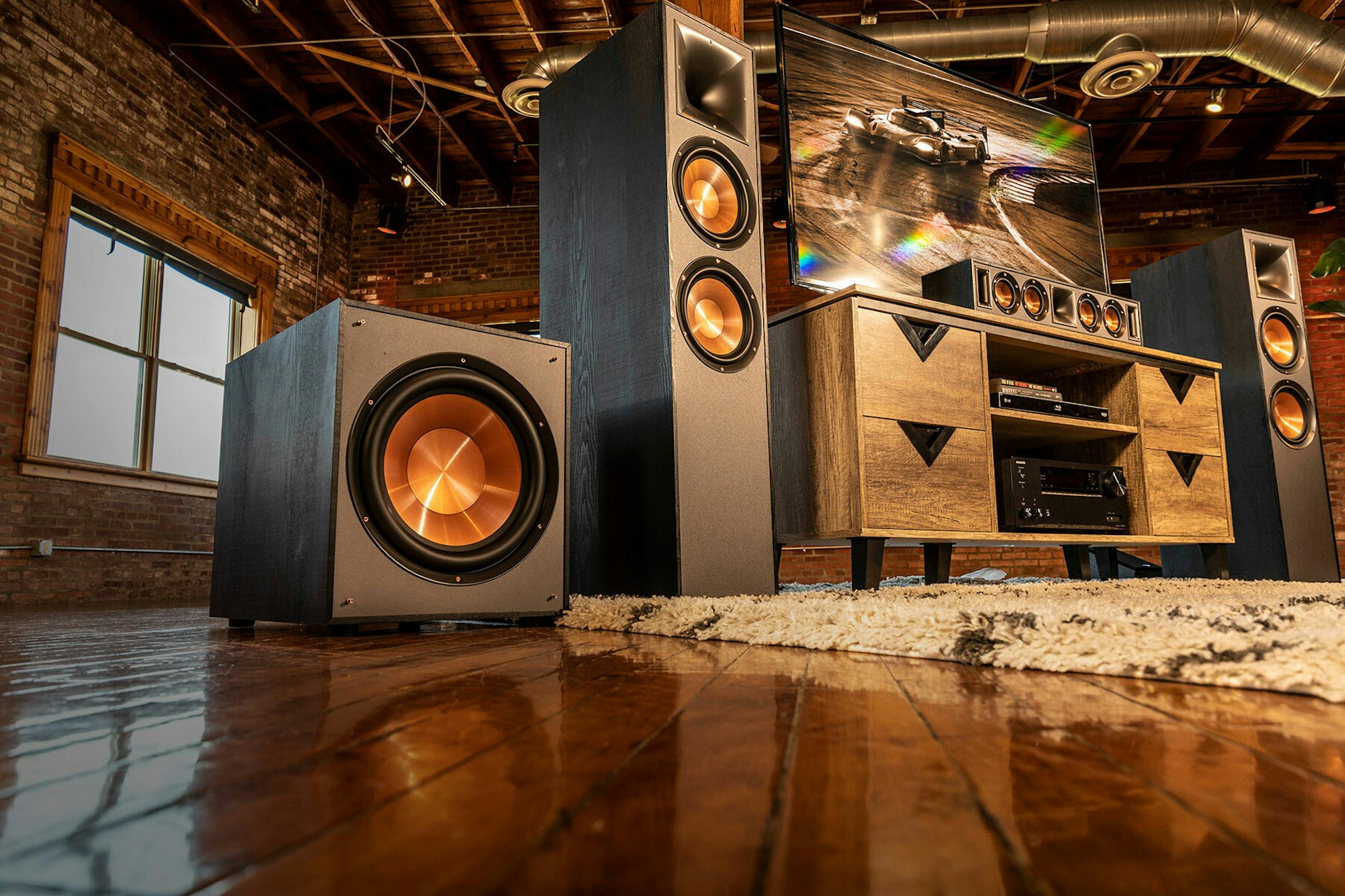 Klipsch Reference Subwoofer in a room home theater