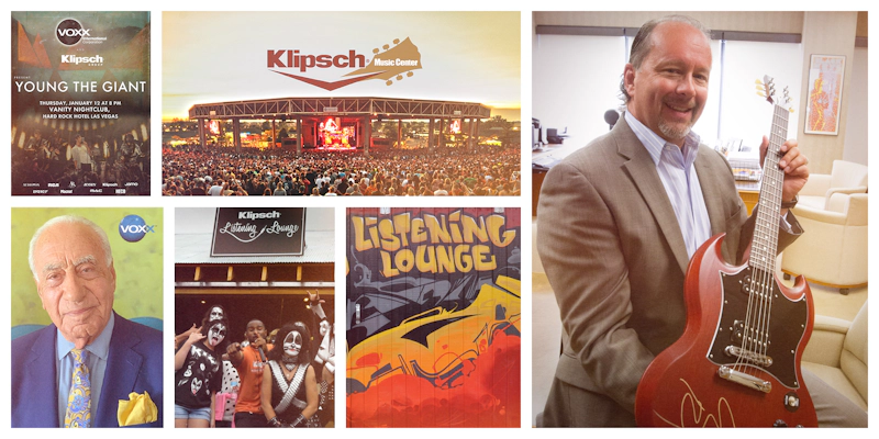 2011 Klipsch History Collage of Voxx Klipsch Music Center and Klipsch CEO Paul Jacobs 2000x1000