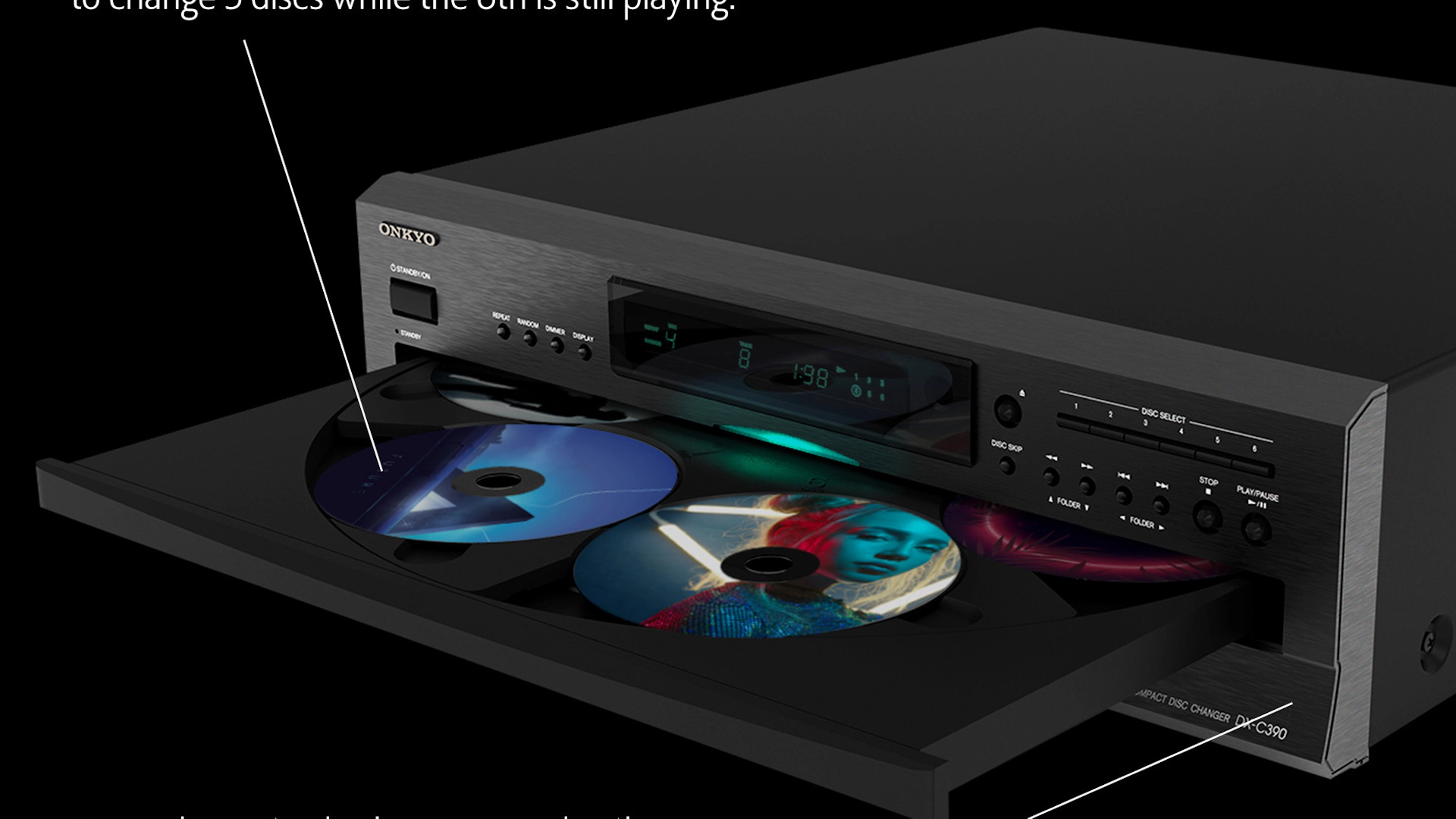 DX C390 Disc Changer labels 2000x2000