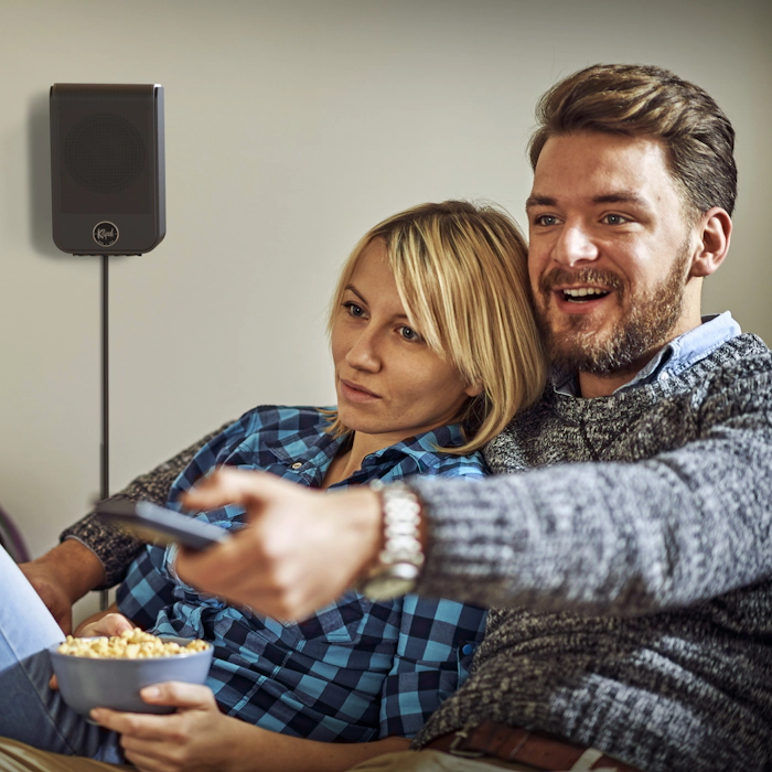 Flexus SURR 100 on Wall Behind Movie Watchers 2000x2000