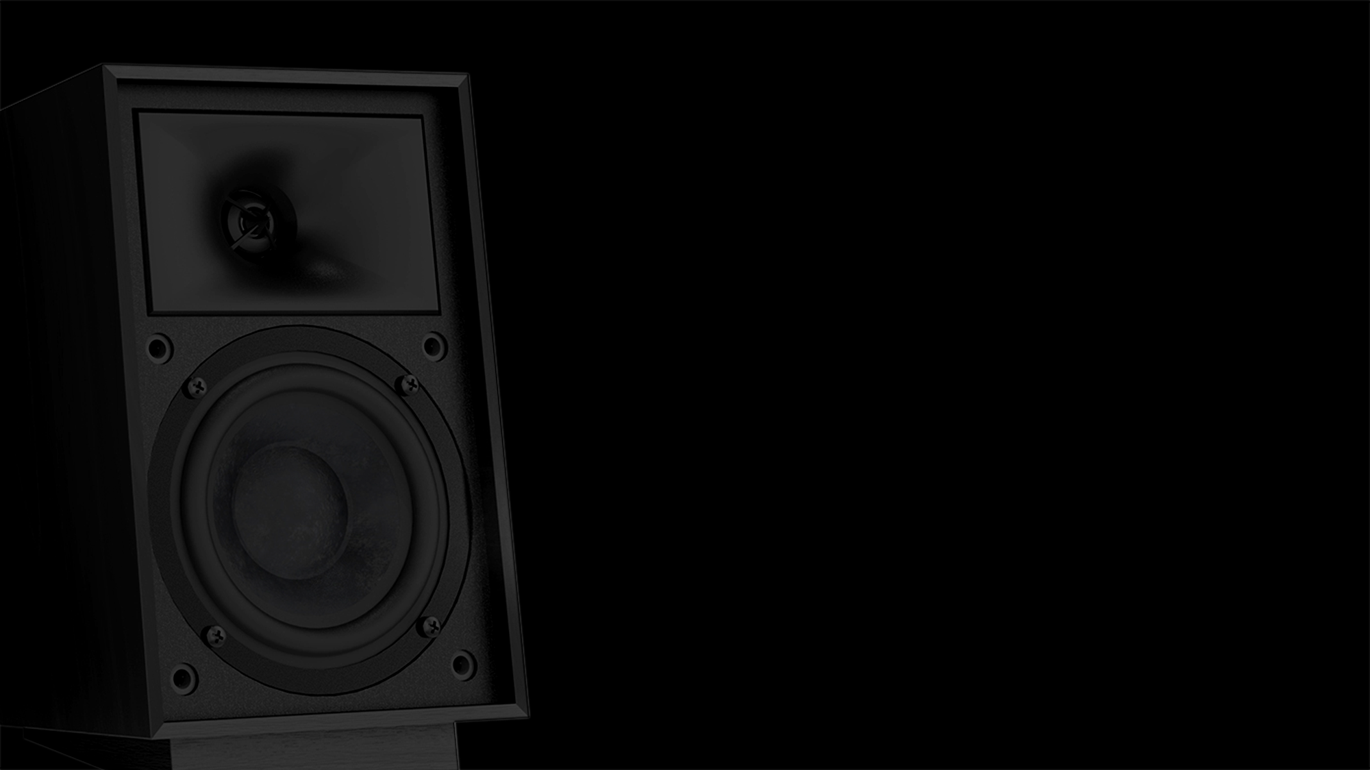 Heritage Pro Media 2 1 Black Speaker with grille off