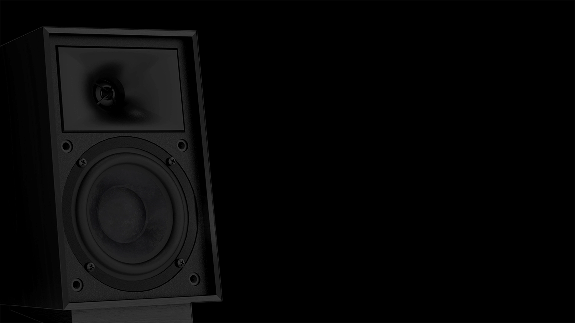 Heritage Pro Media 2 1 Black Speaker with grille off