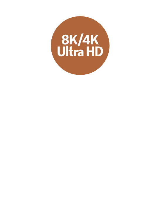 Icon 8 K 4 K Ultr HD copper circle 545x680