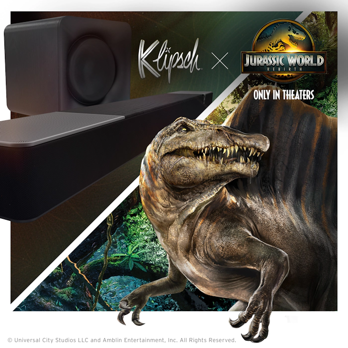 Jurassic World Rebirth and Klipsch Flexus Theaters 2000x2000