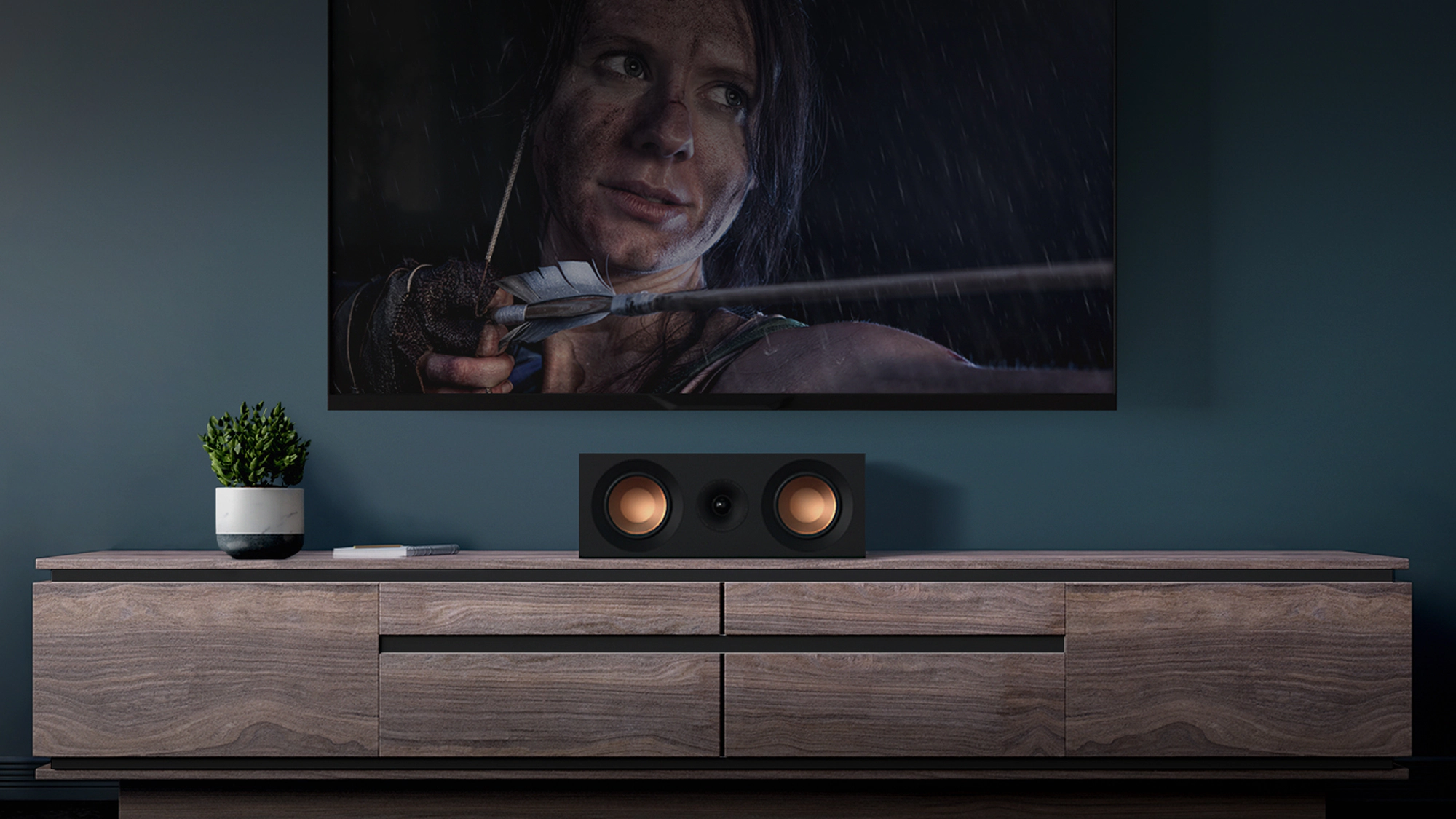 KD 52 C under a TV with grille off updated