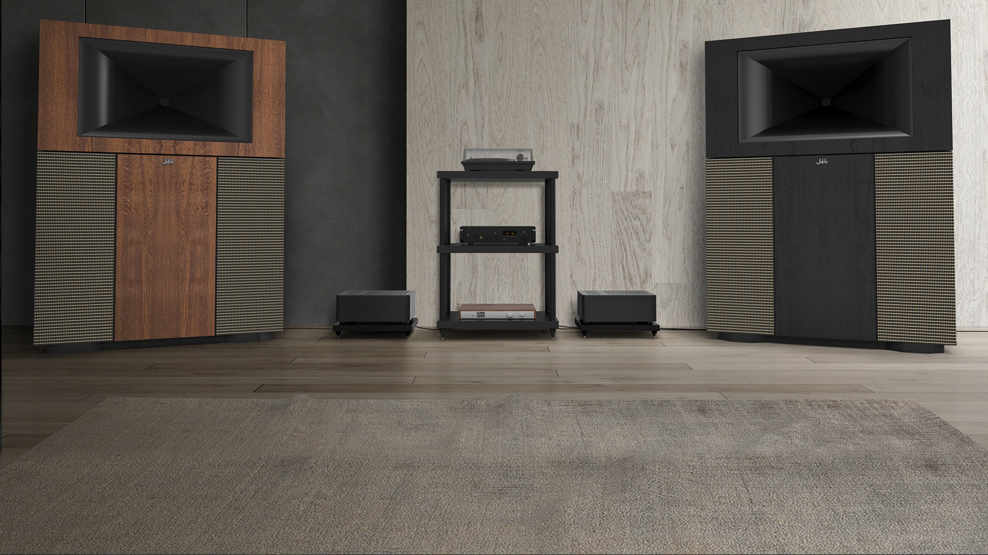 Klipsch Jubilee Loudspeakers in American Walnut and Black Ash