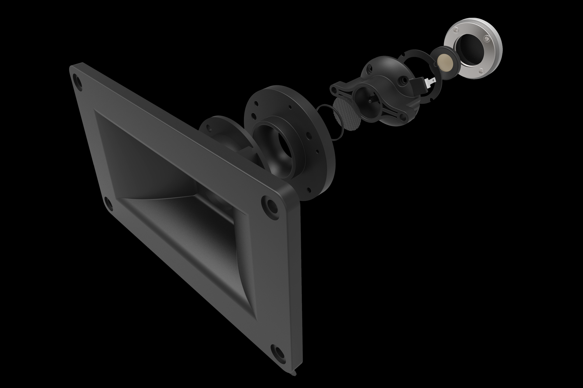 Klipsch Nissan Horn Exploded View 2000x1333