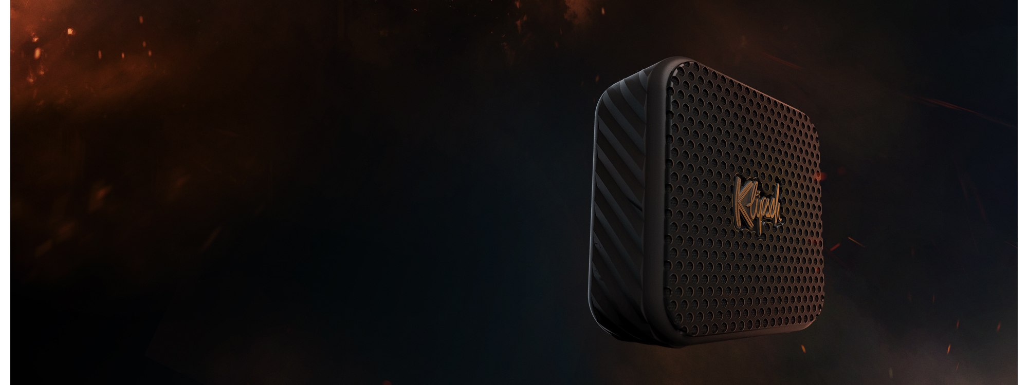 Klipsch Odyssey LP Dsk03 Klipsch Austin on fiery background 2000x750
