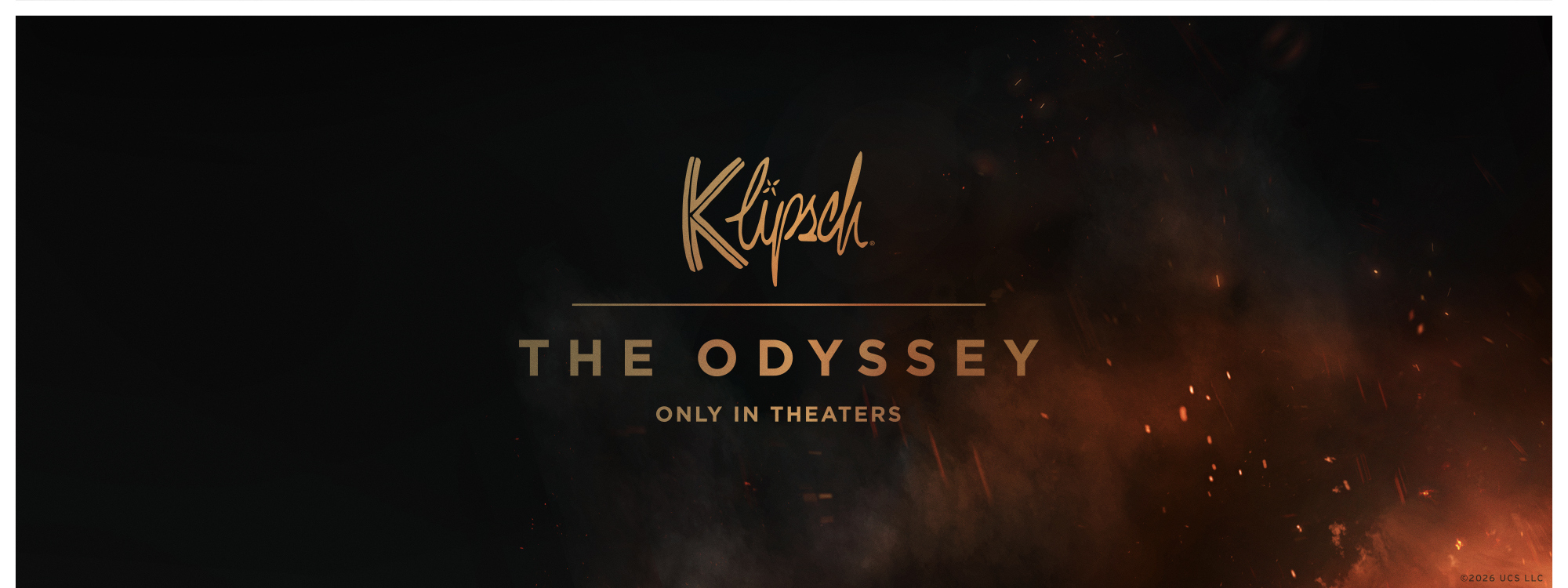 Klipsch Odyssey LP Dsk07 logos on fiery background 2000x750