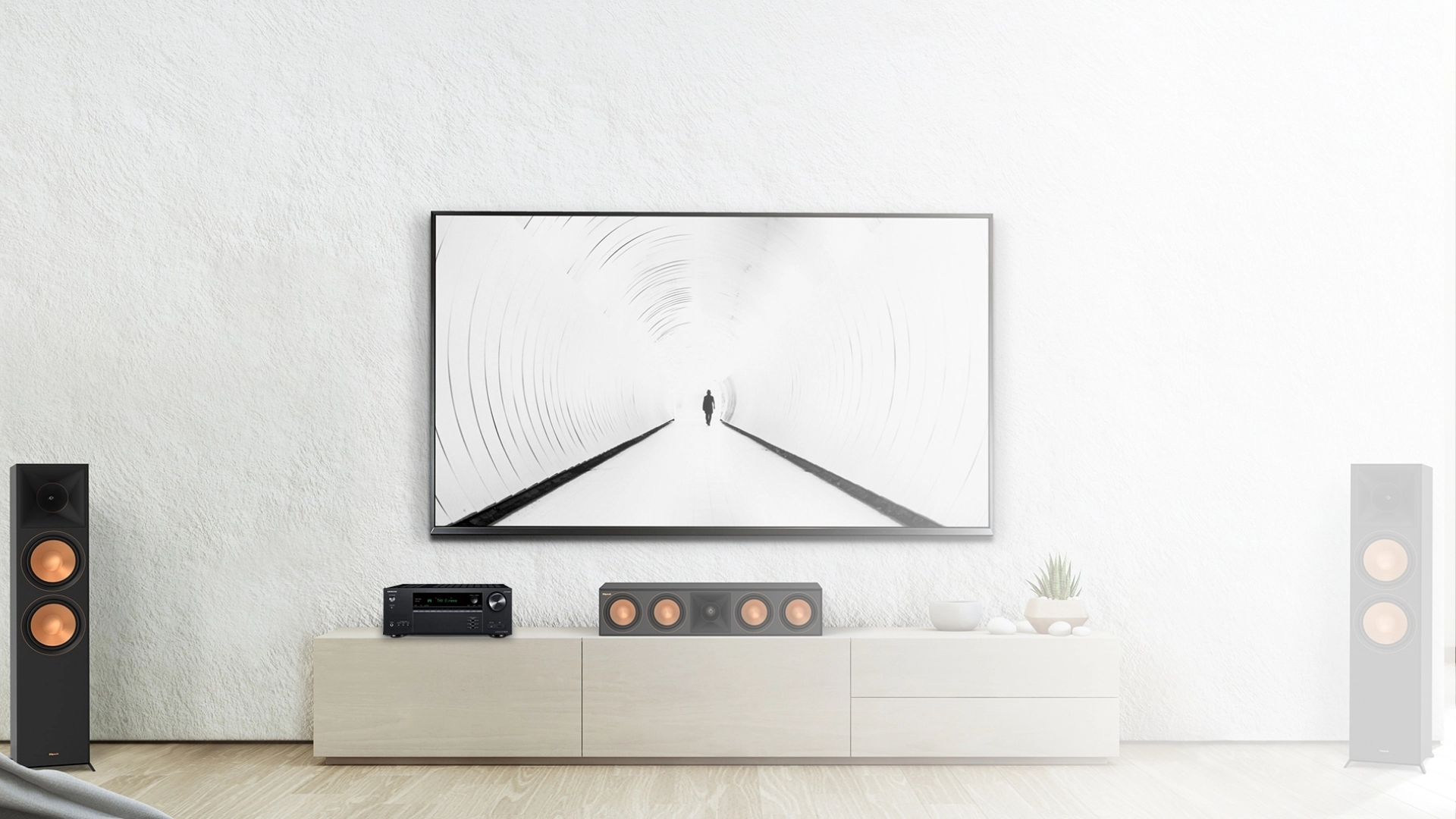 Klipsch Optimized With RP 8060 FA II RP 504 C II Onkyo TX NX6100 DESKTOP