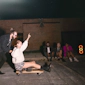Klipsch Party Speakers Vibe guy pushing woman on furniture dolley in parking lot 2000x2000