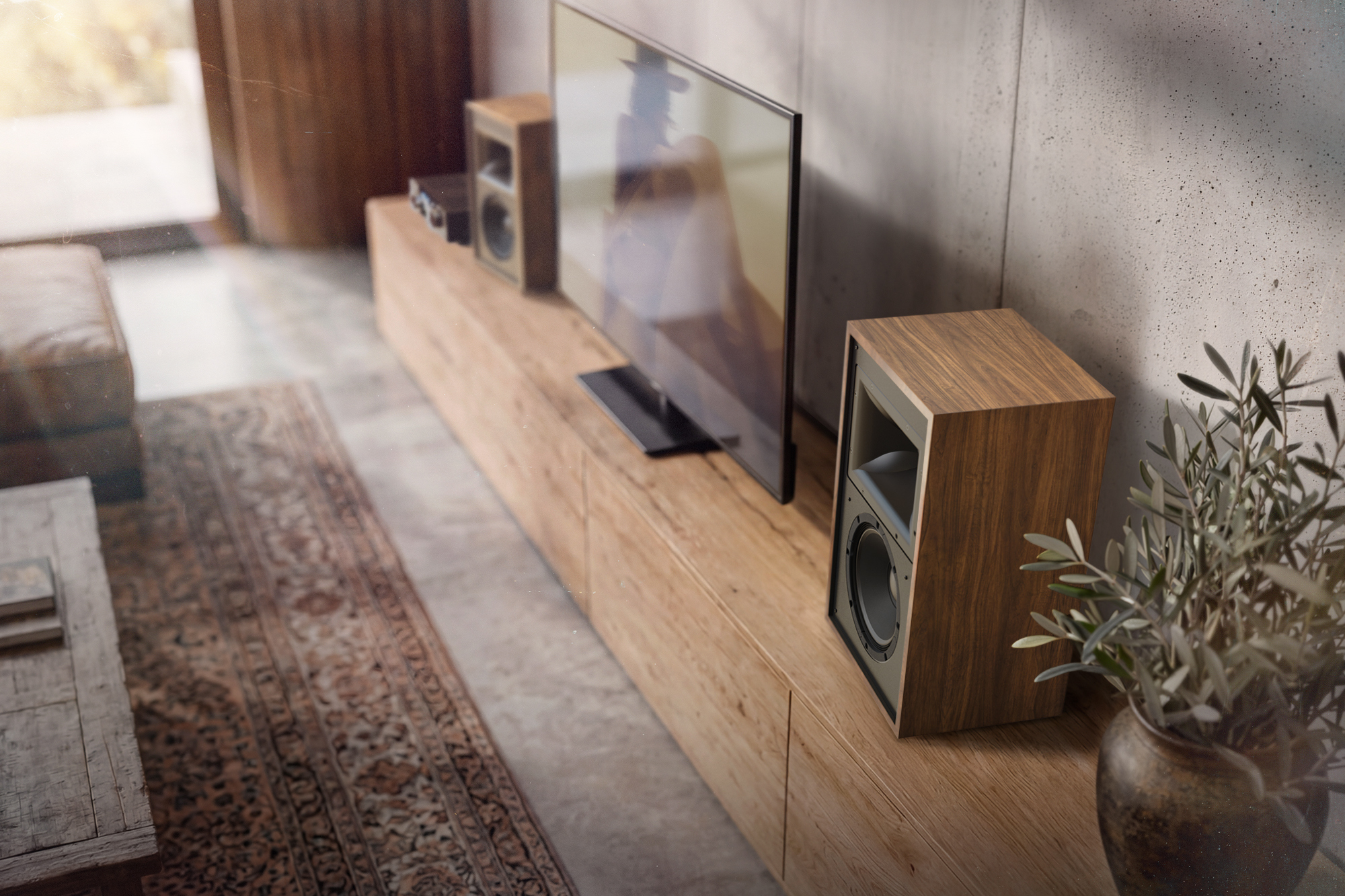 Klipsch Rebellion WN from above with sunburst through window 2000x1333