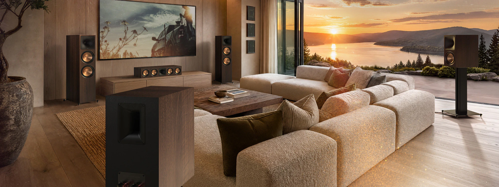 Official Klipsch image of the full Reference Premiere III home theatre system