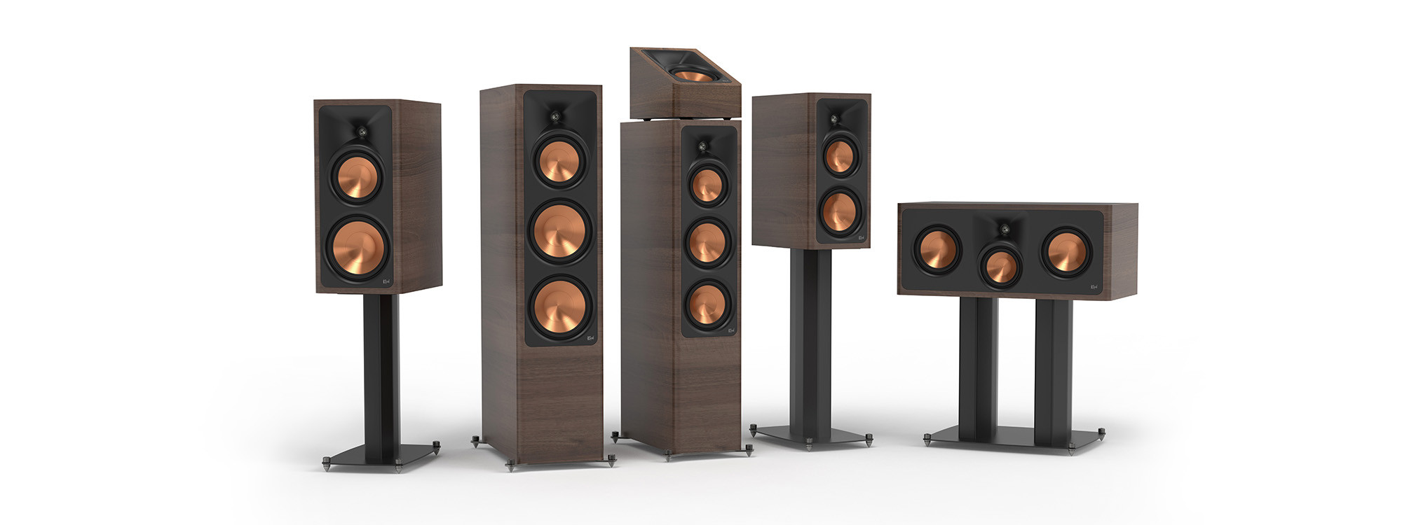 Klipsch Reference Signature 2026 Family Shot with Grilles Off 2000x750