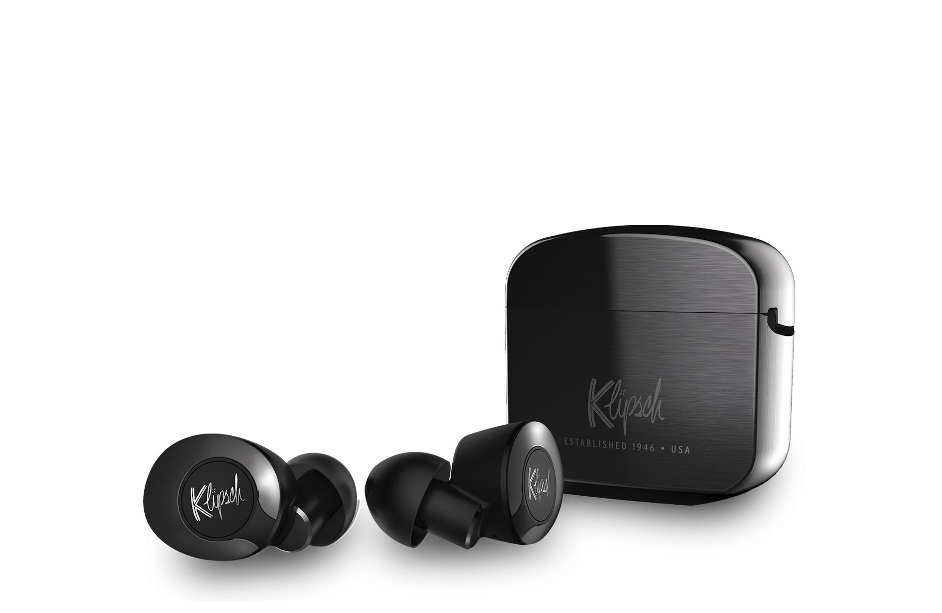 Klipsch T5 II TW ANC Gunmetal Hero Image