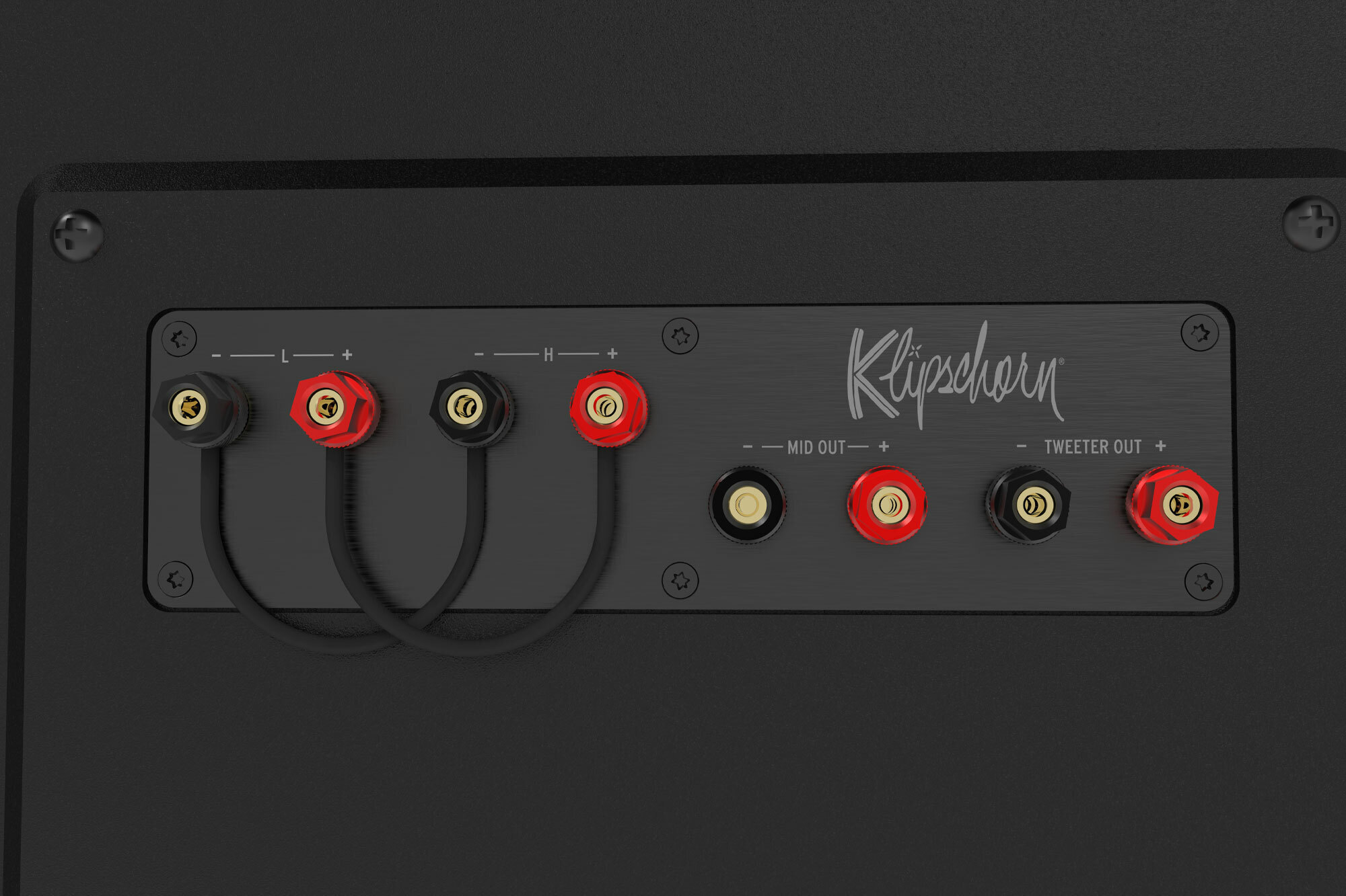 Klipschorn 75th anniversary speakers input panel