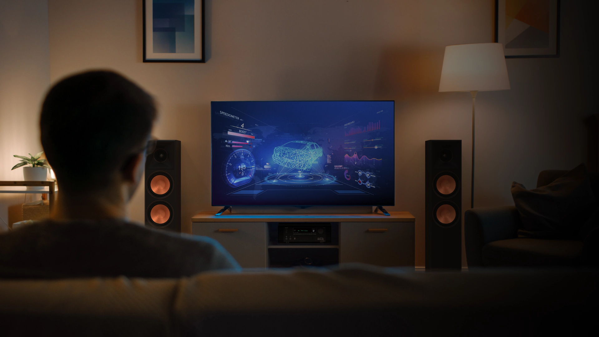 Onkyo TX NR7100 RP 800 F II Gaming Room 2