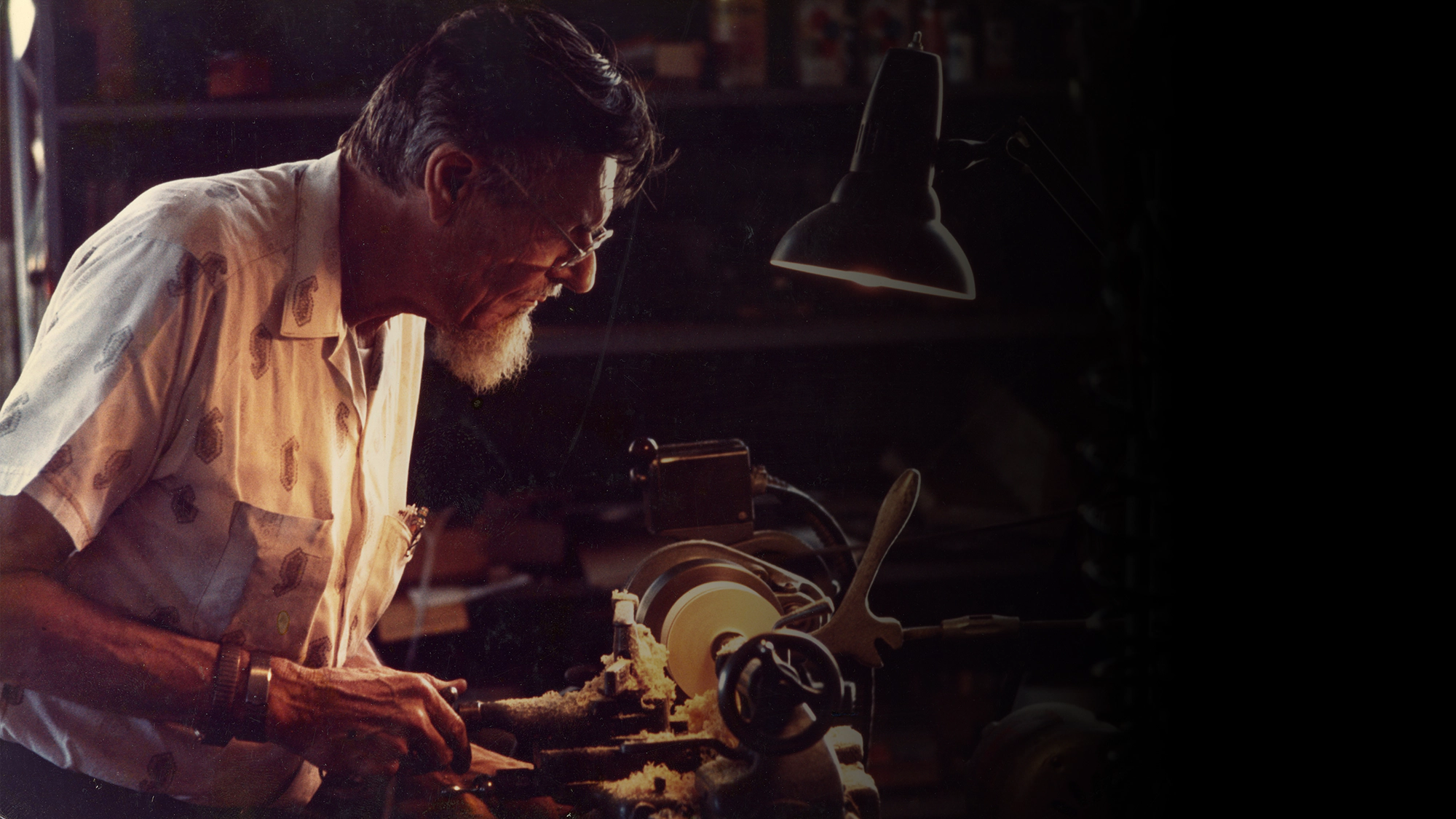 Paul W Klipsch working in the shop