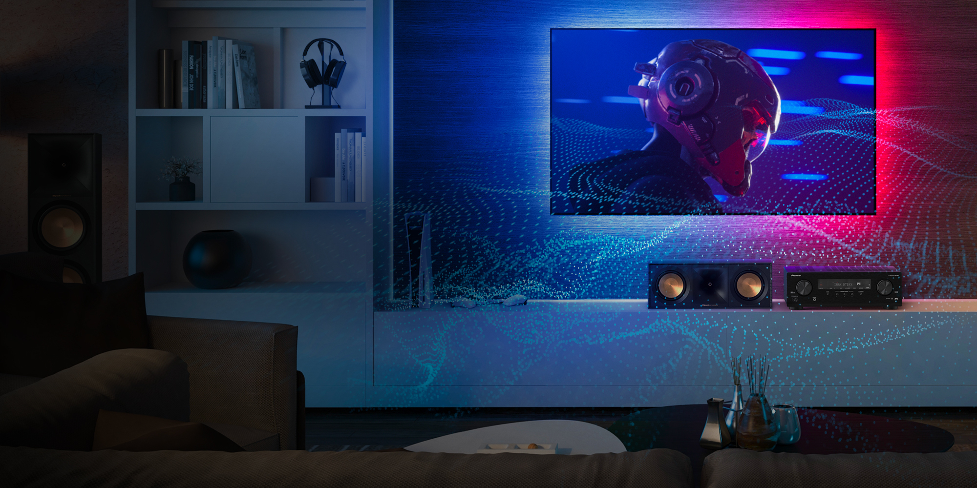 Pioneer VSX 835 emitting invisible IMAX waves 2000x1000