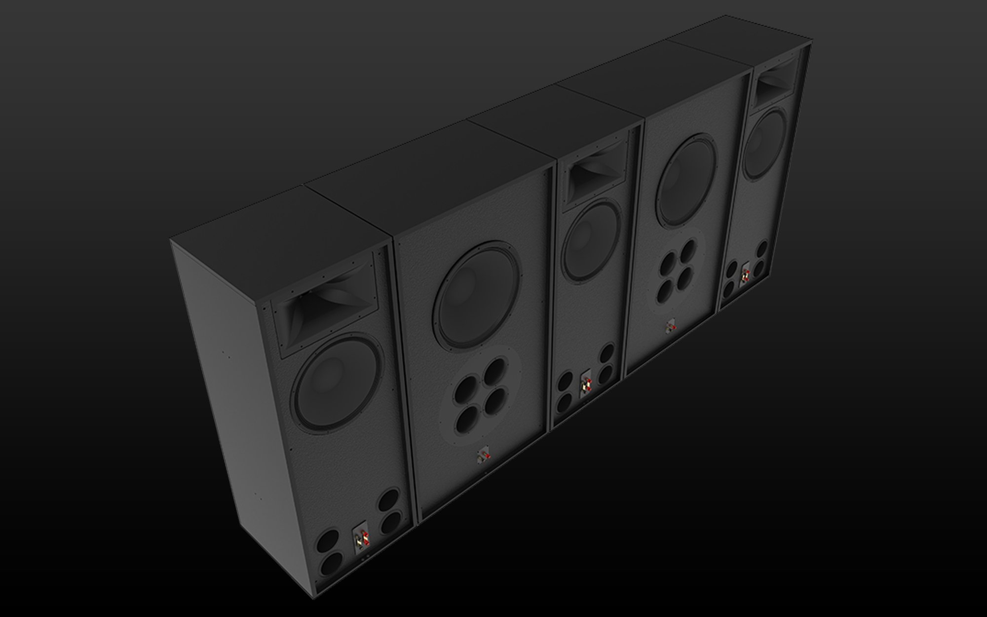 RCC 122 Speakers on Black Background