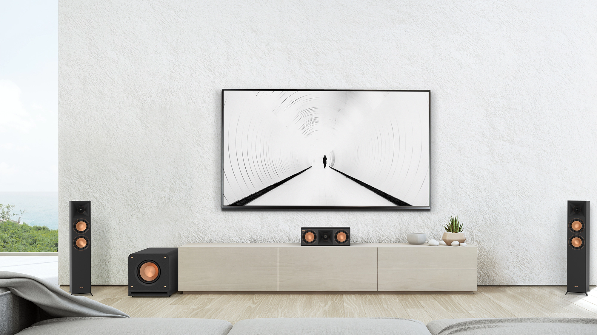 RP 1000 SW in a 3 1 configuration with other Reference Premiere Speakers 1