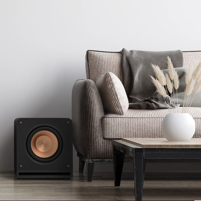 RP 1200 SW on a floor next to a sofa mobile