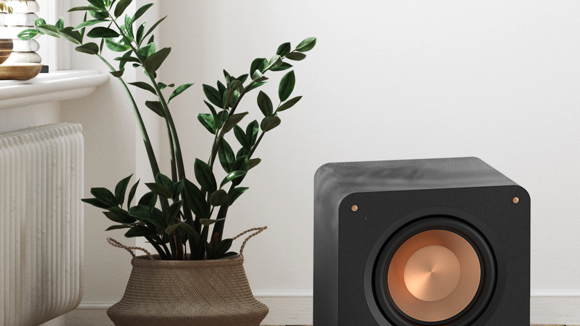 RP 1200 SW on a wooden floor next to a potted plant mobile