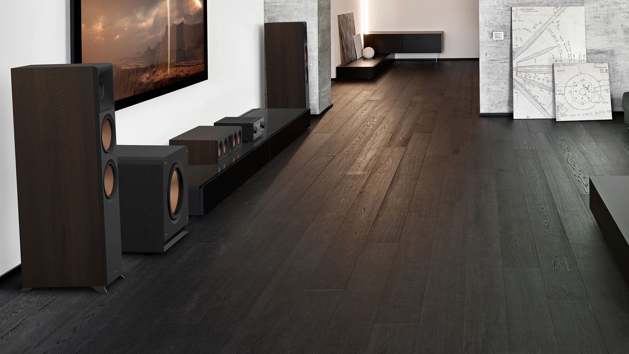 RP 1400 SW in a 3 1 configuration with other Reference Premiere Speakers