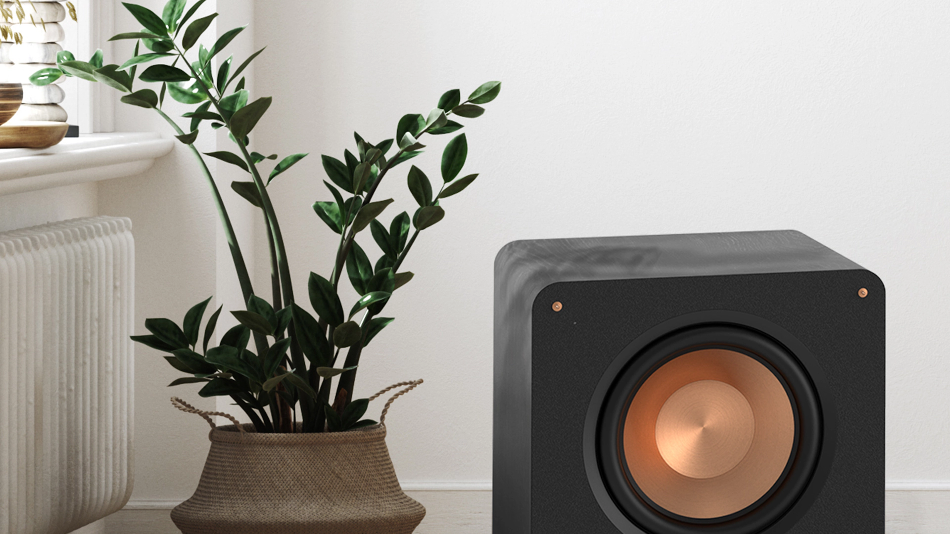 RP 1400 SW on a wooden floor next to a potted plant mobile