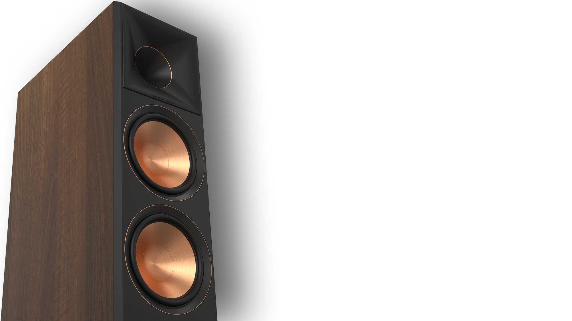 RP 8060 FA II closeup of all new cerametallic woofers