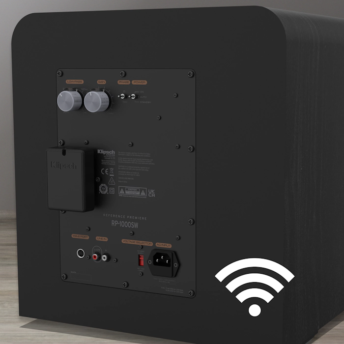 Rear view of a RP 1000 SW with a WA 2 Wireless Subwoofer Kit installed mobile