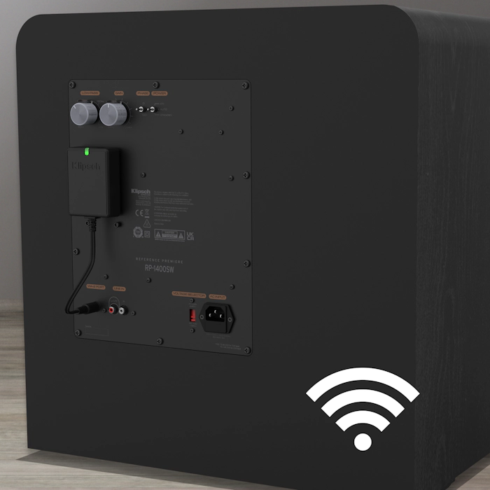 Rear view of a RP 1400 SW with a WA 2 Wireless Subwoofer Kit installed mobile