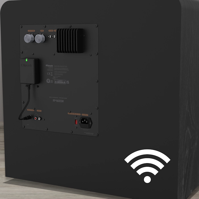 Rear view of a RP 1600 SW with a WA 2 Wireless Subwoofer Kit installed mobile