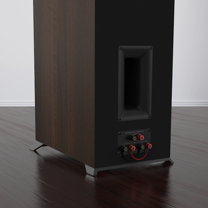 Rear view of the RP 5000 F showing bi amping or bi wiring mobile