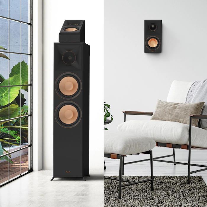 Reference Premiere 2 speakers against a white wall mobile