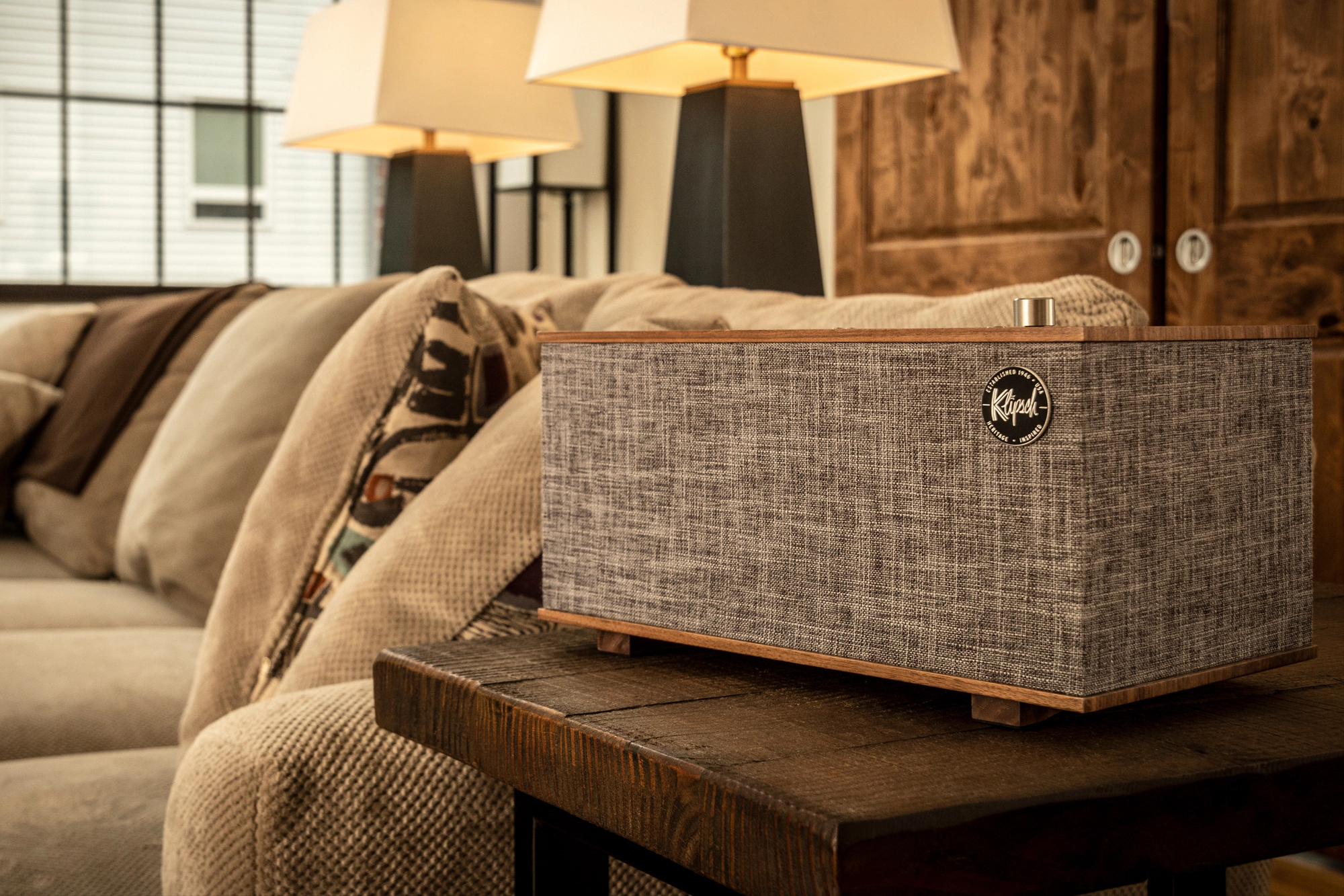 The One Bluetooth Google Assistant living room stereo