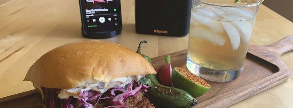 Cooking with Klipsch – Chef Peter’s Crispy Pork Carnitas Sandwich
