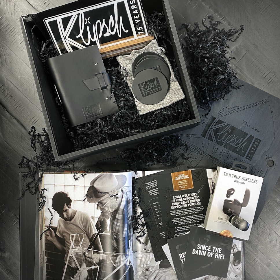 Klipsch 75th anniversary klipschorn commemorative speaker box