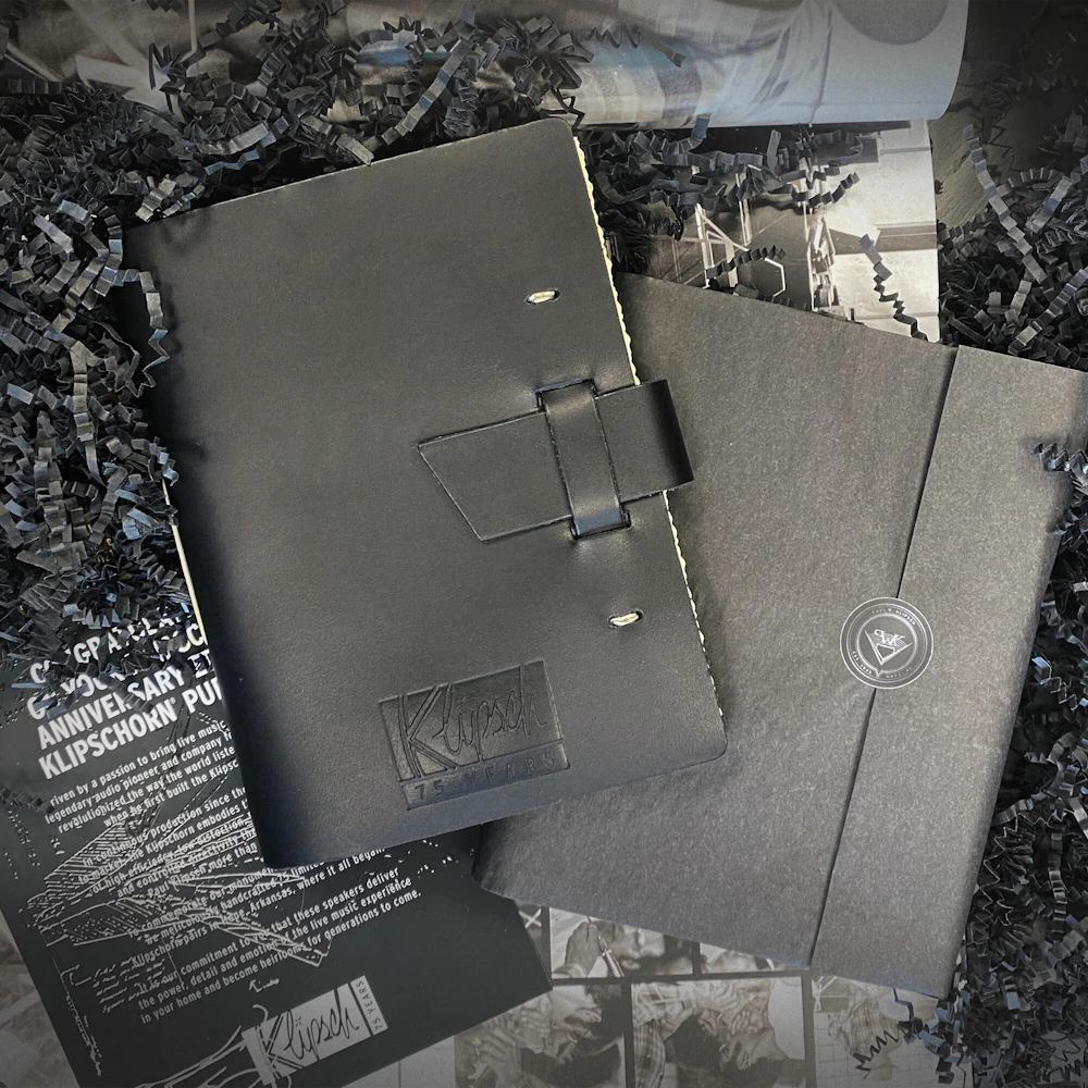 75 TH ANNIVERSARY KLIPSCH LEATHER JOURNAL