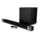 Cinema800 Carousel 1- black long speaker, taller speaker and remote