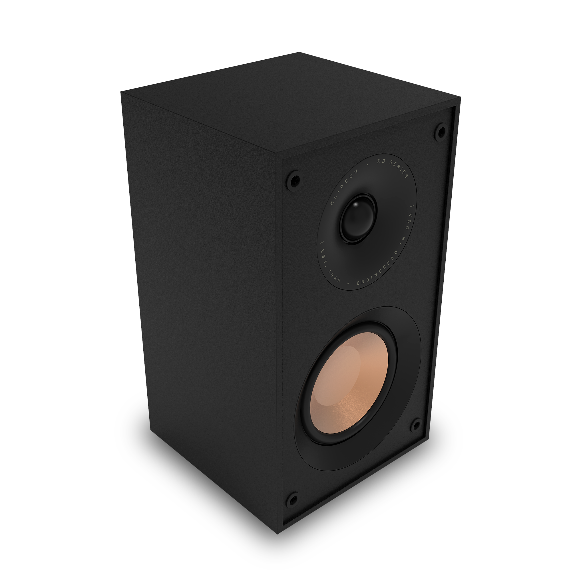 KD 400 single powered bookshelf speaker no grille