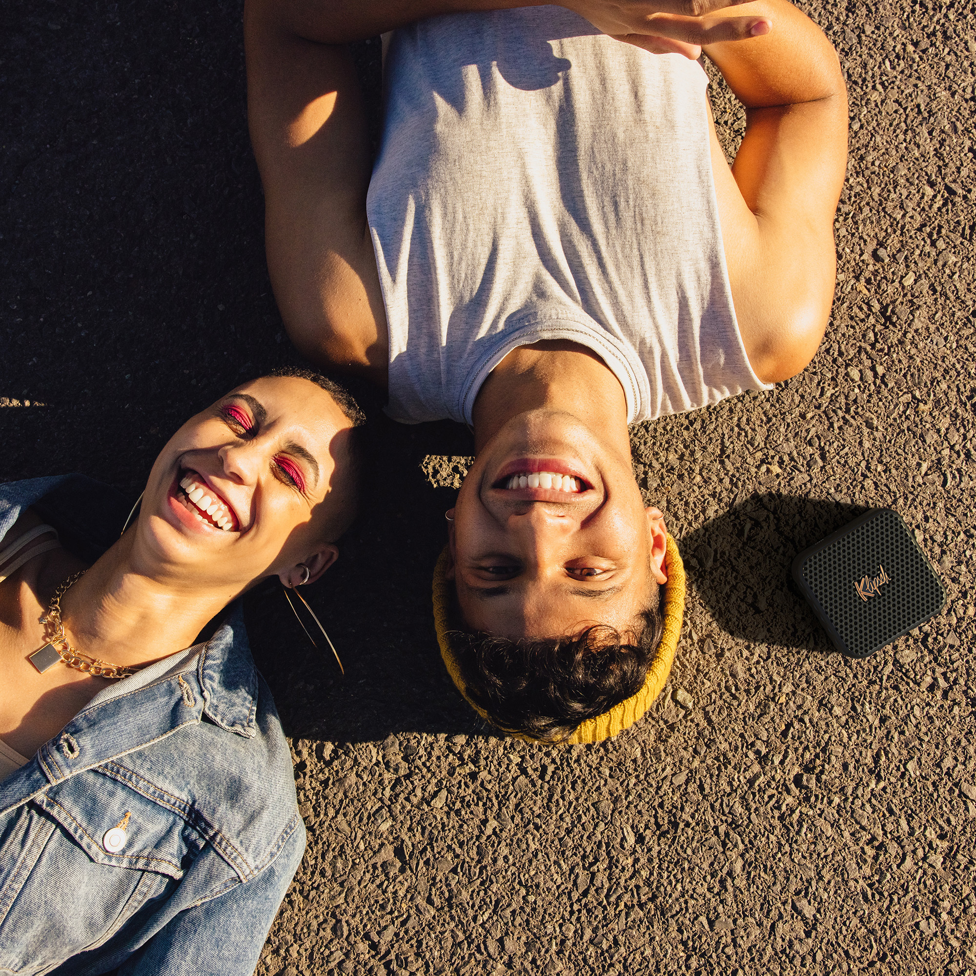 Klipsch Austin on ground with gen z friends 2000x2000