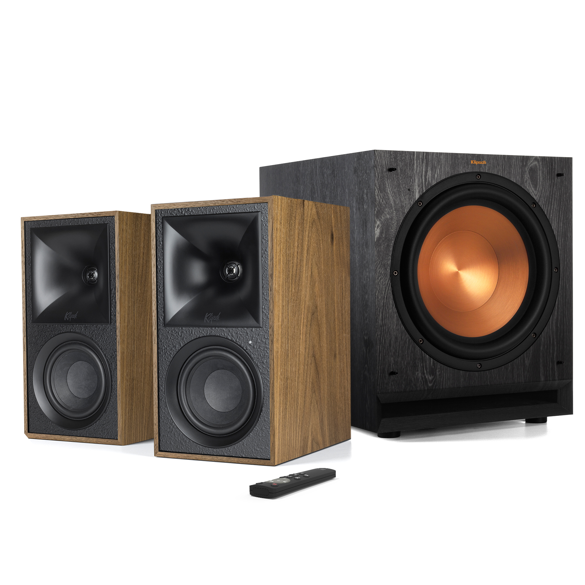 Klipsch Fives SPL 120 subwoofer speaker system Walnut