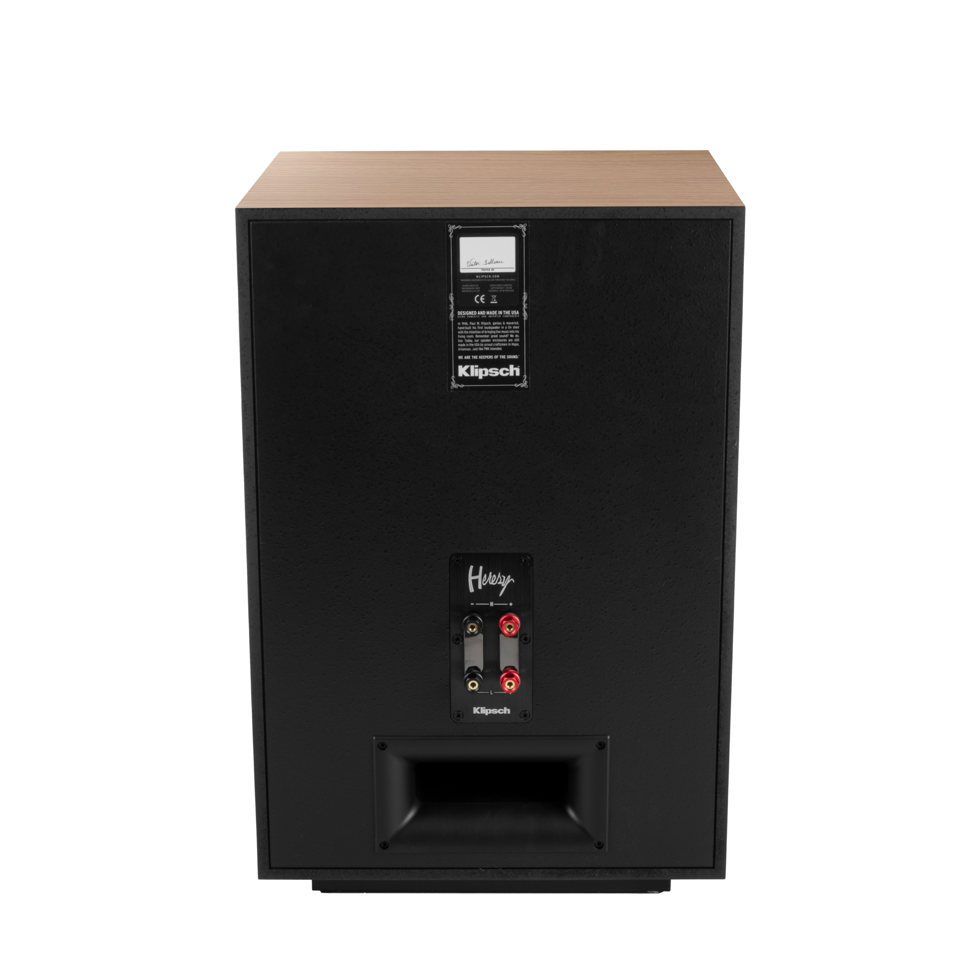 Klipsch Heresy IV Red Oak Back 2000x2000