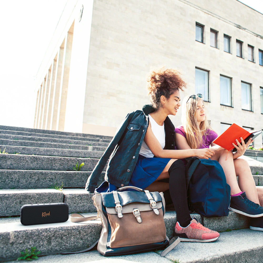 Klipsch Nashville on city steps beside students 2000x2000
