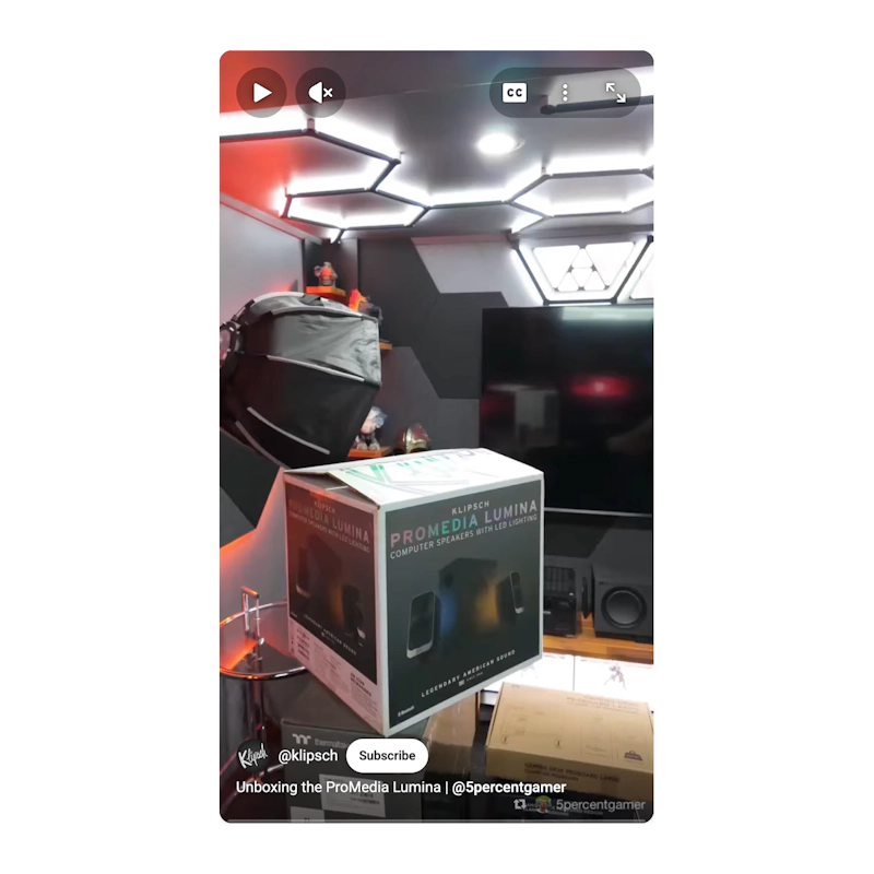 Klipsch Pro Media Lumina Video Thumbnail 5percentgamer