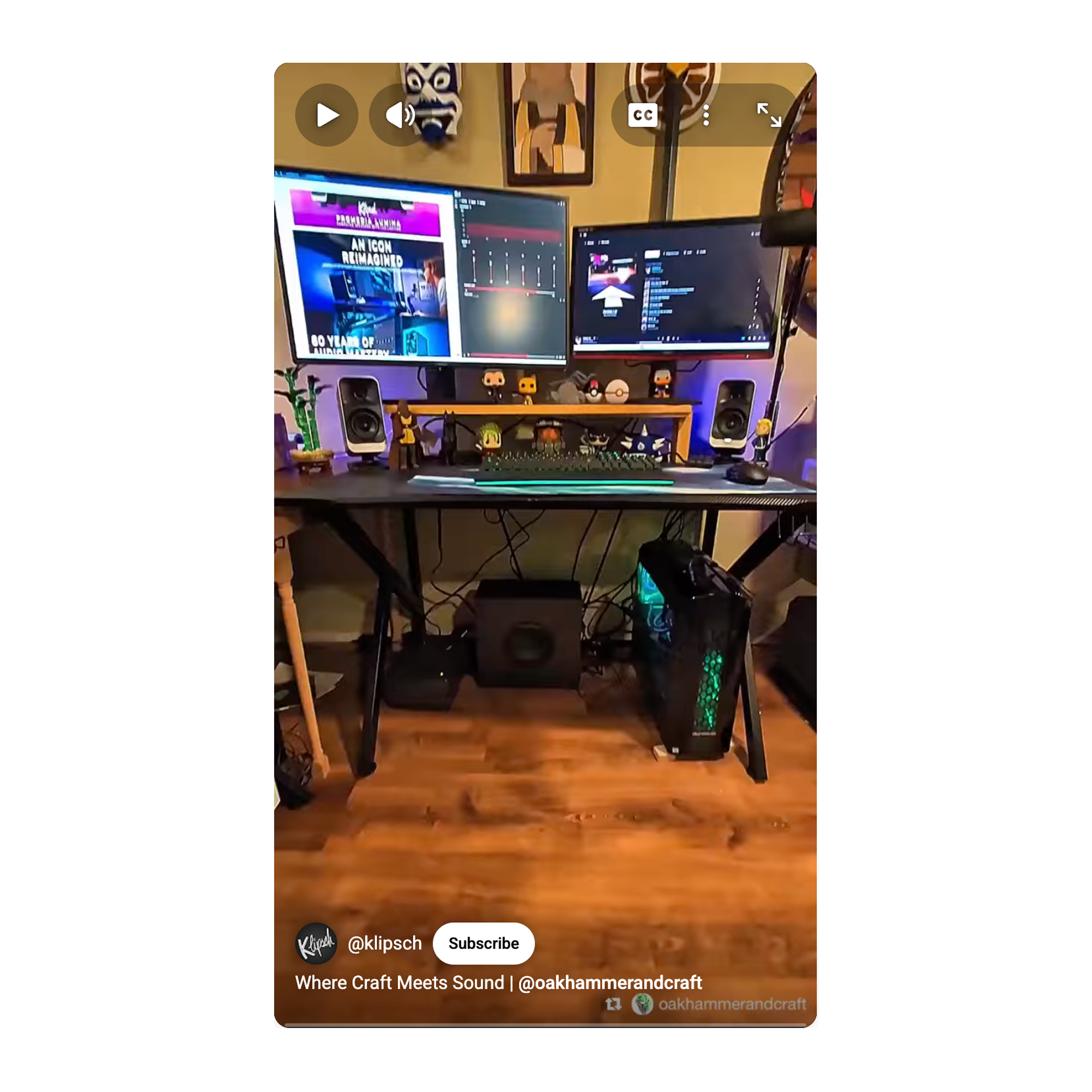 Klipsch Pro Media Lumina Video Thumbnail oakhammerandcraft