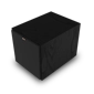 Klipsch R 101 SW Subwoofer with grille on at an angle 2
