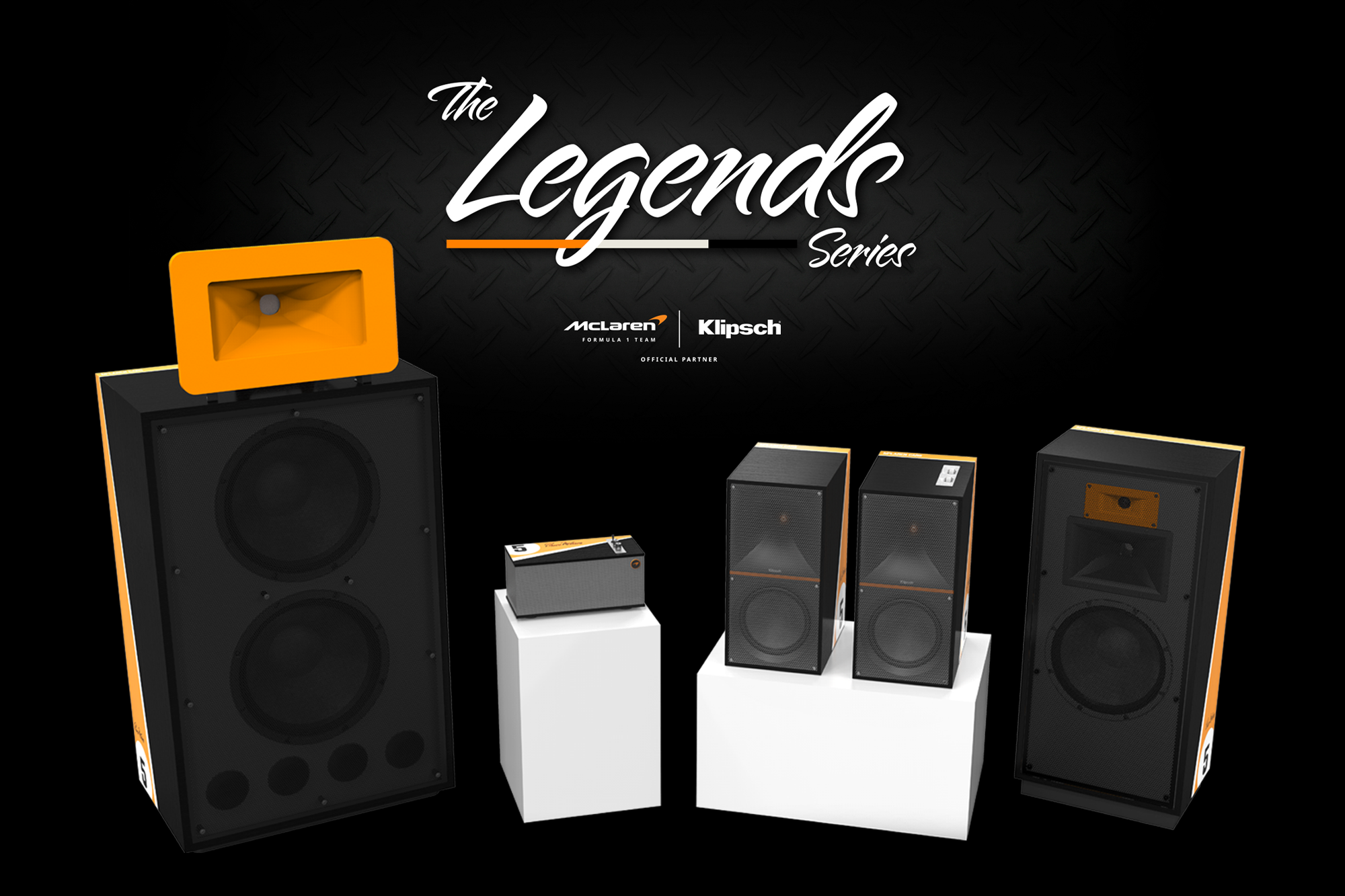 Klipsch Debuts Hi-Fi Speaker Capsule Collection in Partnership with The McLaren F1 Team