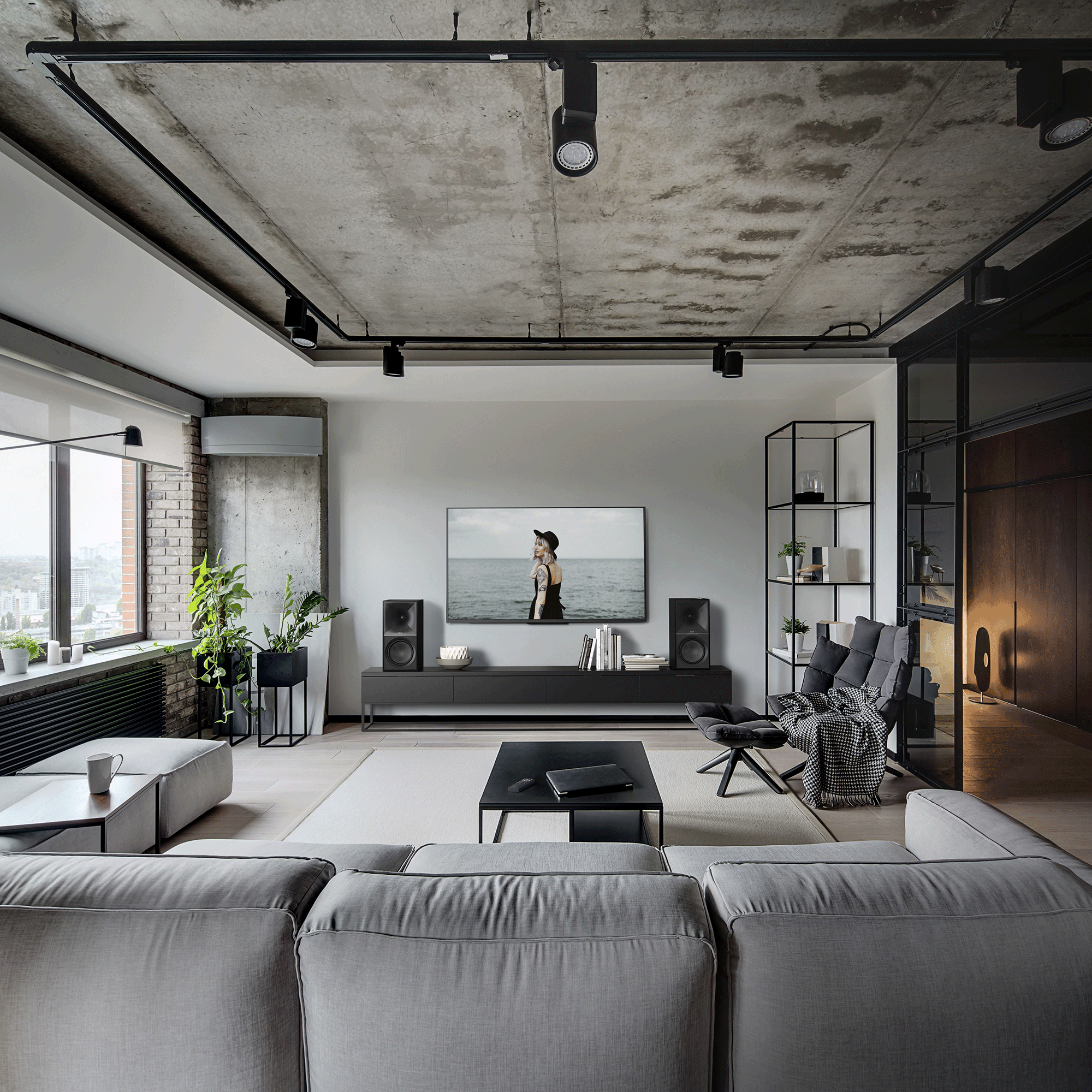 Nines Black in Modern Loft 2000x2000